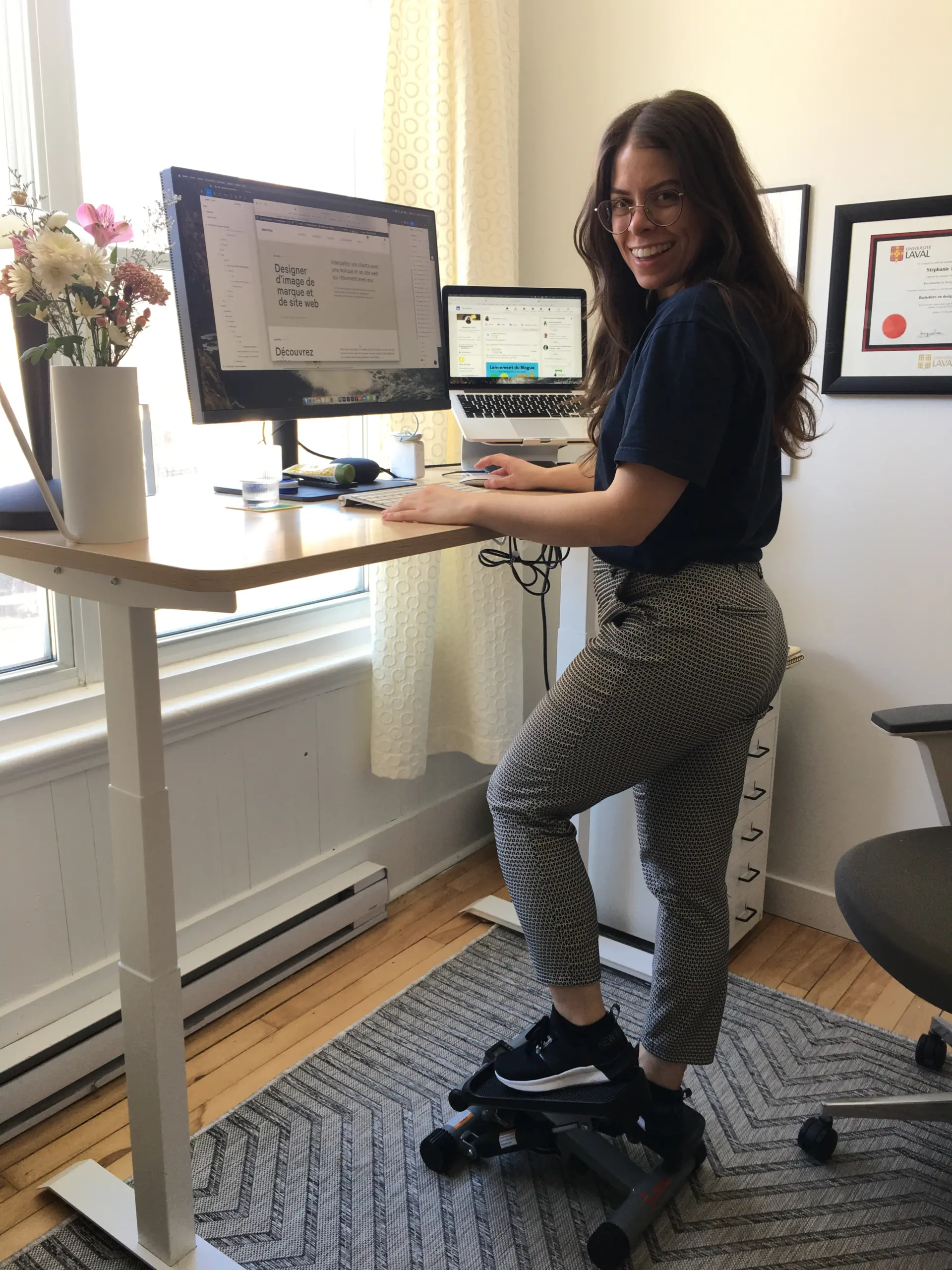 stepper pour bureau assis-debout
